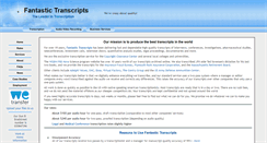 Desktop Screenshot of fantastictranscripts.com